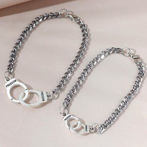 Couples Handcuff Bracelet Set of two